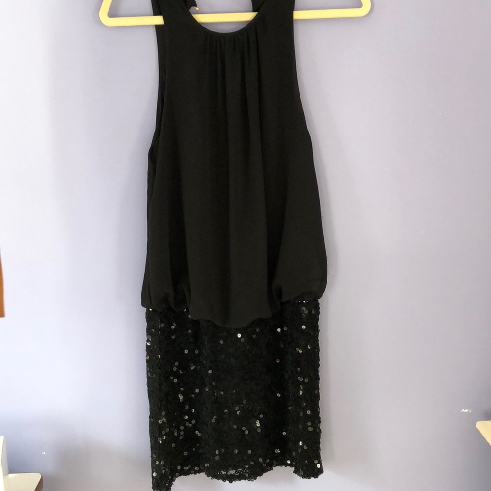 Black shimmery dress